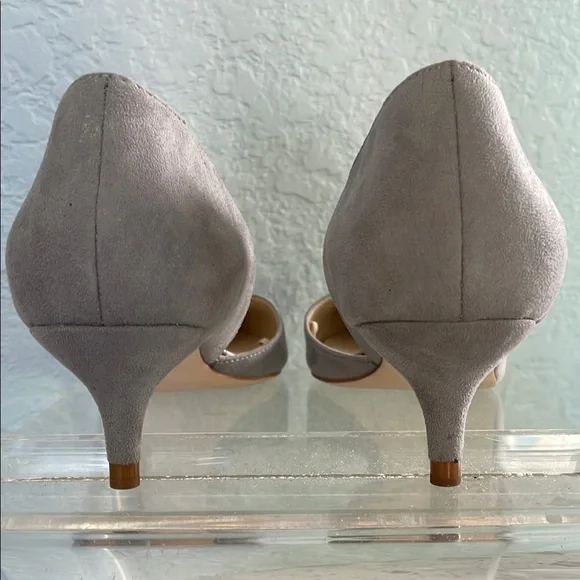 ZARA grey suede kitten heels Excellent - Picture 3 of 9